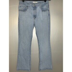 Levi’s 725 High Rise Bootcut Denim Jeans Women’s 31W 28L Light Blue Wash